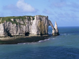Falaises (Cliffs) and Rocks Near Etretat, Cote d'Albatre, Haute Normandie, France Photographic Print by Hans Peter Merten