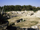 Roman Amphitheatre, Syracuse, Sicily, Italy Photographic Print by Michael Jenner