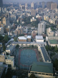 Aerial View Over the City, from the 330M Tall Tokyo Tower, Roppongi, Tokyo, Japan Photographic Print by Christopher Rennie