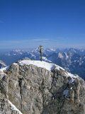 Zugspitze Peak 2963M, Highest Mountain in Germany, Bavaria, Germany Photographic Print by Hans Peter Merten