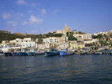 Harbour in Mgarr, Island of Gozo, Malta, Mediterranean Photographic Print by Hans Peter Merten