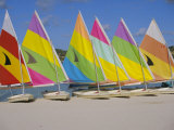 Sail Boats on the Beach, St. James Club, Antigua, Caribbean, West Indies, Central America Photographic Print by J Lightfoot
