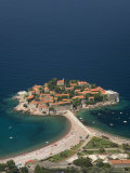 Sveti Stefan and Adriatic Coastline, Montenegro Photographic Print by Graham Lawrence