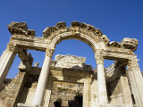 Hadrian's Temple, Dating from Around 150Ad, Ephesus, Anatolia, Turkey, Eurasia Fotografie-Druck von Michael Short