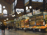 Fruit, Food Stands at Central Market, Budapest, Hungary Photographic Print by Christian Kober