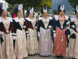 People in Traditional Costumes from Several Regions, Interlaken, Switzerland Fotografie-Druck von Christian Kober