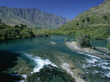 The Kawarau River, the Outflow of Lake Wakatipu at Frankton, Near Queenstown, Otago Photographic Print by Robert Francis