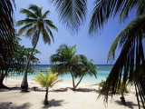 West Bay at the Western Tip of Roatan, Largest of the Bay Islands, Honduras, Caribbean Photographic Print by Robert Francis