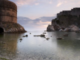 The Bay in Dubrovnik at Dusk, Dalmatian Coast, Croatia Photographic Print by Joern Simensen