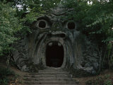Fantastic Sculptures, Villa Orsini, Vierbo Bomarzo, Lazio, Italy Photographic Print by Christina Gascoigne