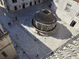 Onofrio's Big Fountain, in the Stradun (Main Street), Dubrovnik, Dalmatia, Croatia Photographic Print by Joern Simensen