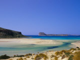 Sandy Beach of Tigani and Agria Islet and Coast, Gramvousa Peninsula, Western Crete, Greece Photographic Print by Marco Simoni