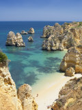 Praia Do Camilo (Camilo Beach) and Coastline, Lagos, Western Algarve, Algarve, Portugal Photographic Print by Marco Simoni