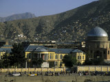 Buildings on the Banks of the Kabul River, Central Kabul, Kabul, Afghanistan Fotografie-Druck von Jane Sweeney