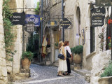 Window Shopping in Medieval Village Street, St. Paul De Vence, Alpes-Maritimes, Provence, France Photographic Print by Ruth Tomlinson
