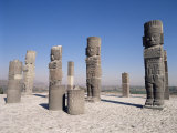 Toltec Statues, Tula, Mexico, North America Photographic Print by Adina Tovy
