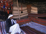 Interior of a Bedouin Tent, Sinai, Egypt, North Africa, Africa Photographic Print by Nico Tondini