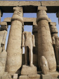Osiris Statues and Colonnade, Luxor Temple, Thebes, Unesco World Heritage Site, Egypt Photographic Print by Nico Tondini