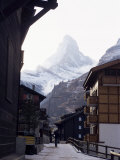 Zermatt and the Matterhorn, Swiss Alps, Switzerland Photographic Print by Adam Woolfitt
