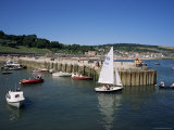 Lyme Regis from Cobb Quay, Lyme Regis, Dorset, England, United Kingdom Photographic Print by Ken Wilson