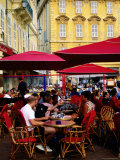 People at Outdoor Restaurant on Cours Saleya on French Riviera, Nice, France Photographic Print by Glenn Van Der Knijff