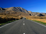 Highway 73 at Castle Hill Basin near Arthur's Pass, New Zealand Photographic Print by Ross Barnett