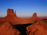 West Mitten Butte and East Mitten Butte, Monument Valley Navajo Tribal Park, Utah Photographic Print by Ross Barnett