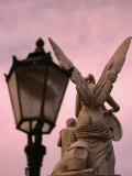 Angel Statue on Schlossbrucke Bridge, Berlin, Greater Berlin, Germany Photographic Print by Thomas Winz