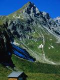 Small Shelter on the Parpaner Rothorn Walk, Graubunden, Switzerland Photographic Print by Glenn Van Der Knijff