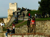 People at Kalemegdan Citadel, Belgrade, Serbia Photographic Print by Doug McKinlay