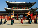 Gyeongbokgung Palace Changing of the Guard, Gwanghwamun, Seoul, South Korea Photographic Print by Anthony Plummer