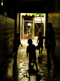 Soccer in Corridor of Mercado San Miguel, San Salvador, el Salvador Photographic Print by Anthony Plummer