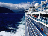 Cruise Ship, Dusky Sound, Fiordland National Park, New Zealand Photographic Print by Richard Cummins