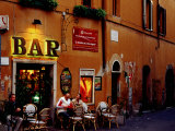 Outside Bar at Trastevere, Rome, Lazio, Italy Photographic Print by Izzet Keribar