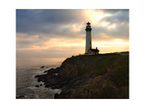 Sunset at Pigeon Point Lighthouse Photographic Print by George Oze