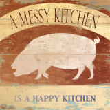 Happy Kitchen Kunstdrucke von Krissi 
