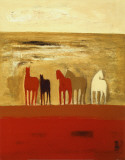 5 Ponies Affiches par Karen Bezuidenhout