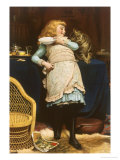 Coaxing Is Better Than Teasing Estampe par Charles Burton Barber
