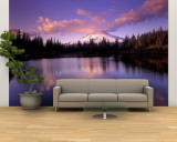 Mt. Hood Reflected in Mirror Lake, Oregon Cascades, USA Wall Mural by Janis Miglavs