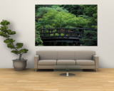 Footbridge in Japanese Garden, Portland, Oregon, USA Wall Mural by Adam Jones