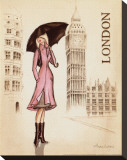 London Stretched Canvas Print by Andrea Laliberte