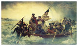 Washington Crossing the Delaware c. 1851  Art by Emanuel Gottlieb Leutze