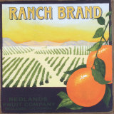 Orange Crate Tin Sign