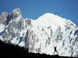 Balti Porter on Mountain Ridge in the Hushe Valley, Pakistan Photographic Print by Russell Gordon