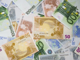 Montage of Miscellaneous Euro Currency Photographic Print by Dennis Flaherty