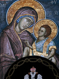 Frescoes in 14th Century Visoki Decani Monastery, Kosovo and Metohija, Serbia Photographic Print by Russell Gordon