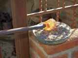 Glass Blowing Demonstration at the Glass Factory, Cabo San Lucas, Mexico Photographic Print by Lynn Seldon