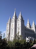 Temple Square Featuring the Salt Lake Temple, Church of Jesus Christ of Latter-Day Saints Photographic Print by Lynn Seldon