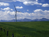 Wind Energy Development, Montana, USA Photographic Print by Diane Johnson