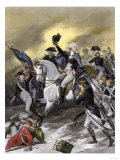 General Washington Leading the Americans at the Battle of Princeton, New Jersey, c.1777 Giclee Print